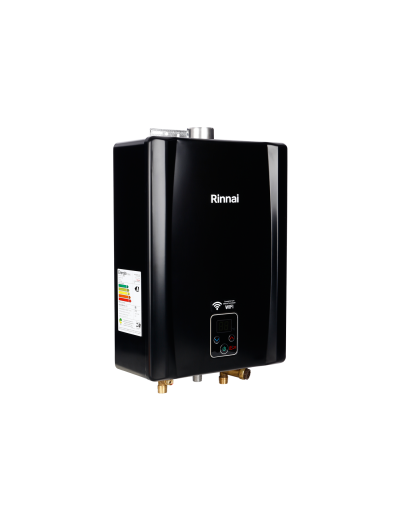 Aquecedor Rinnai Digital BLACK 21L a Gás REU-E210 FEHB Bivolt