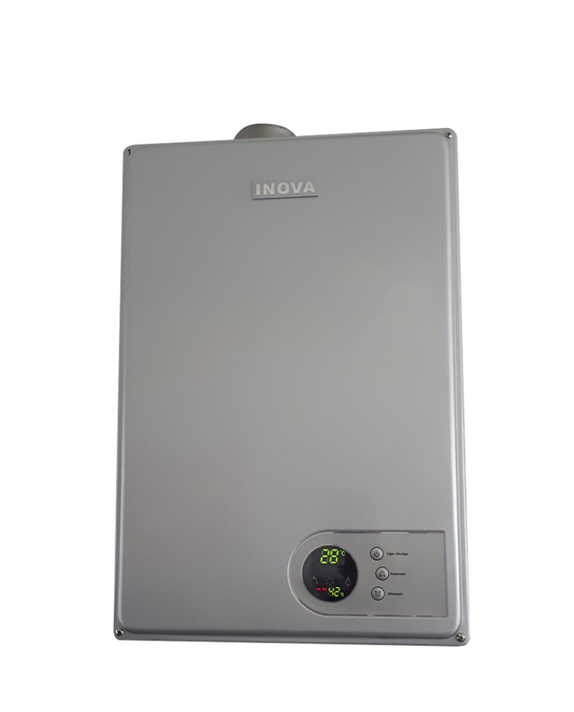 Aquecedor INOVA  Digital 230D Prata Bivolt 28 Litros
