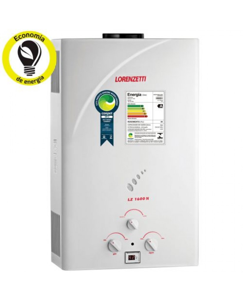 Aquecedor Lorenzetti 1600n - EXAUSTÃO NATURAL