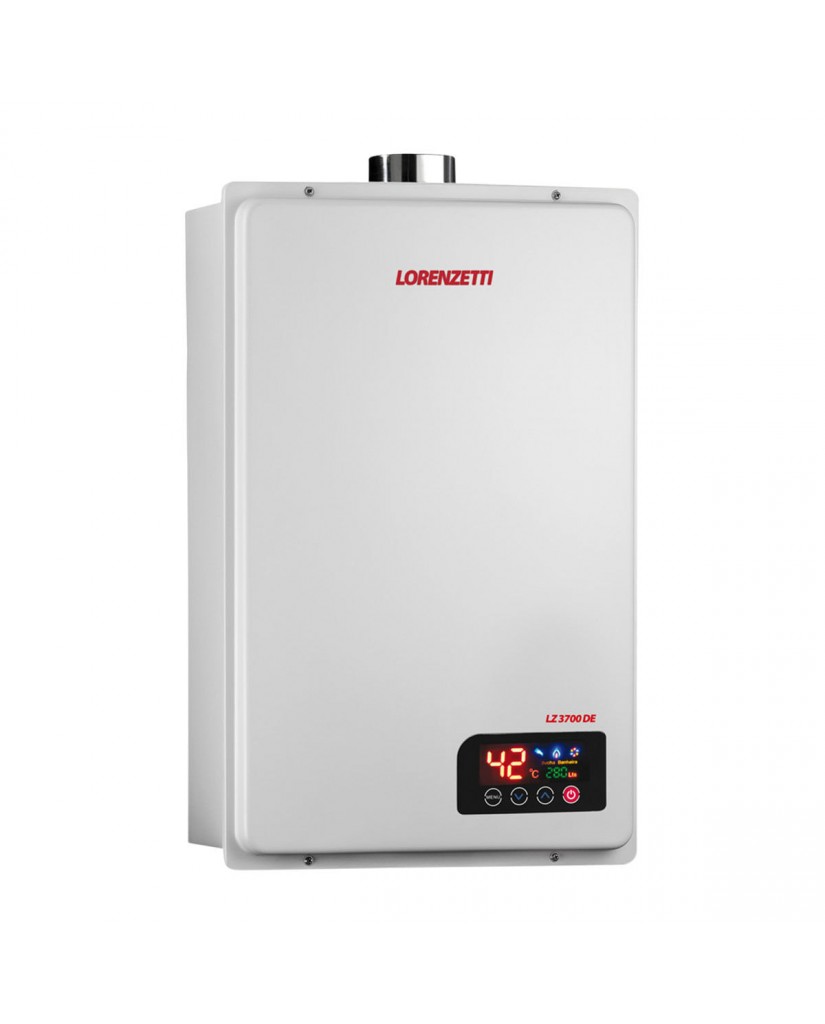Aquecedor Lorenzetti LZ 3700DE- Branco  - EXAUSTÃO FORÇADA - DIGITAL