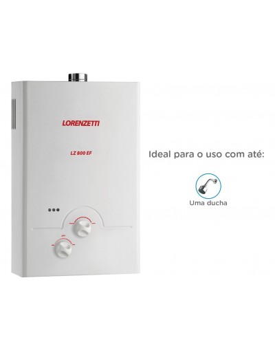 Aquecedor Lorenzetti 800EF - EXAUSTÃO FORÇADA