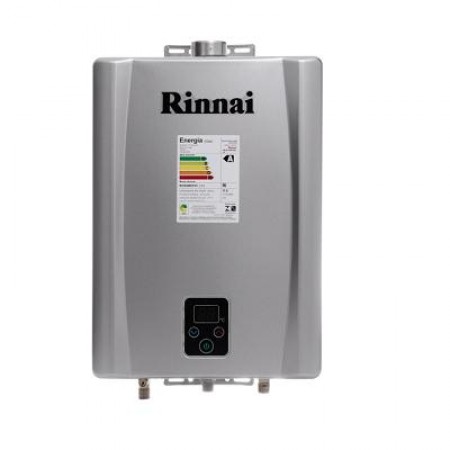 Aquecedor Rinnai Digital 21L Gás REU-E210 FEHG Prata Bv