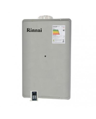 Aquecedor Rinnai Digital 35,5L a Gás REU2802 FEC Prata Bivolt