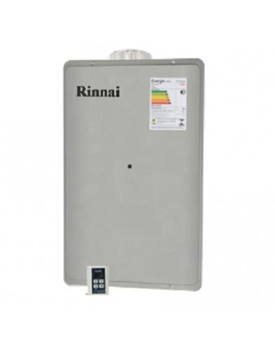 Aquecedor Rinnai Digital 35,5L a Gás REU2802 FEC Prata Bivolt